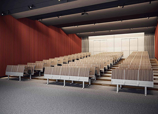 2021-階梯教室固定課桌椅-菲爾茲系列-迪歐教育家具